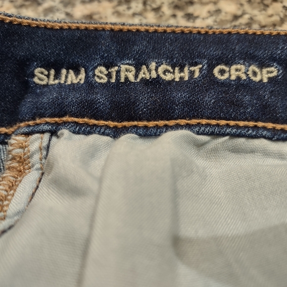 American Eagle slim straight crop Size 6 short Jean's - Picture 4 of 8